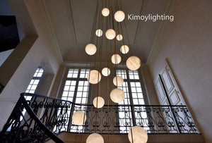 Alabaster Global Wavy Chandelier