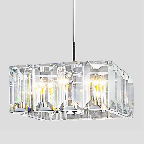 Harly Crystal Square Chandelier 24"