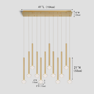 Leslie Crystal Chandelier /Pendant Light For Living Room Dinning Room