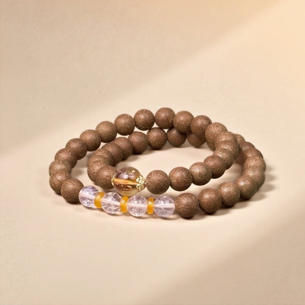 Focus & Emotional Ease - Pear Aroma Double Wrap Energy Bracelet