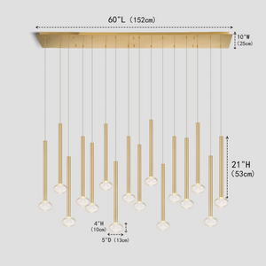 Leslie Crystal Chandelier /Pendant Light For Living Room Dinning Room