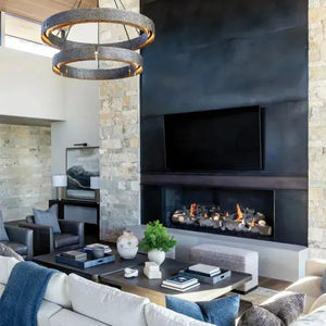 Vouvray Two-Tier Round Chandelier 60 Inch Top Tier 48 Inch