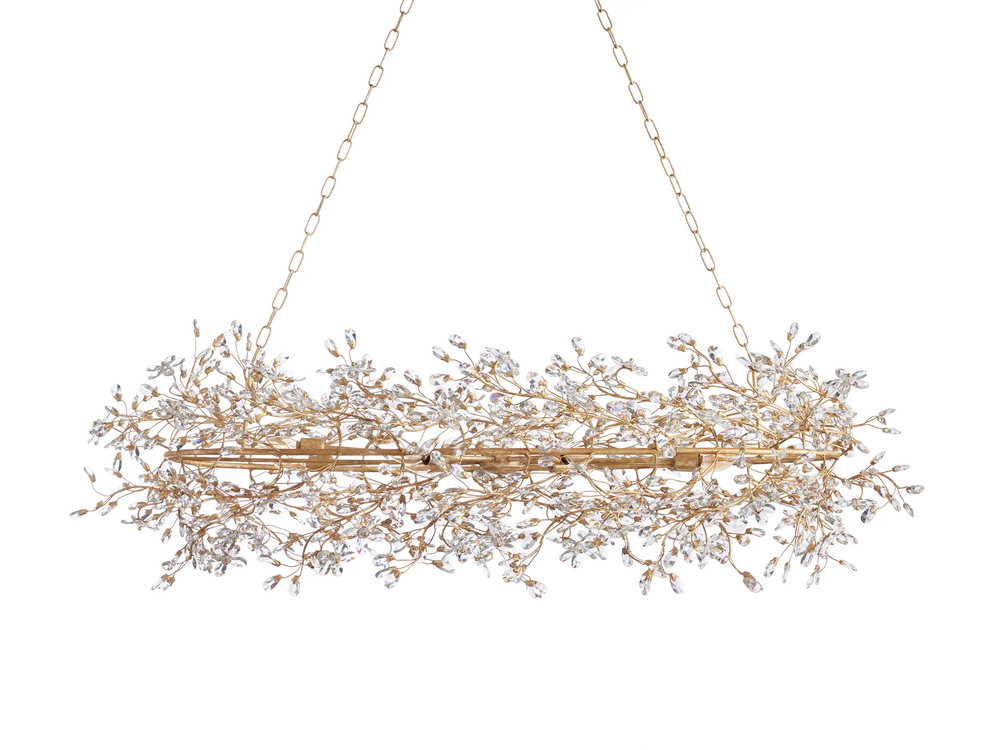 Fiore Oval Crystal Chandelier