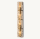 Lattice Smoke Glass Grand Sconce