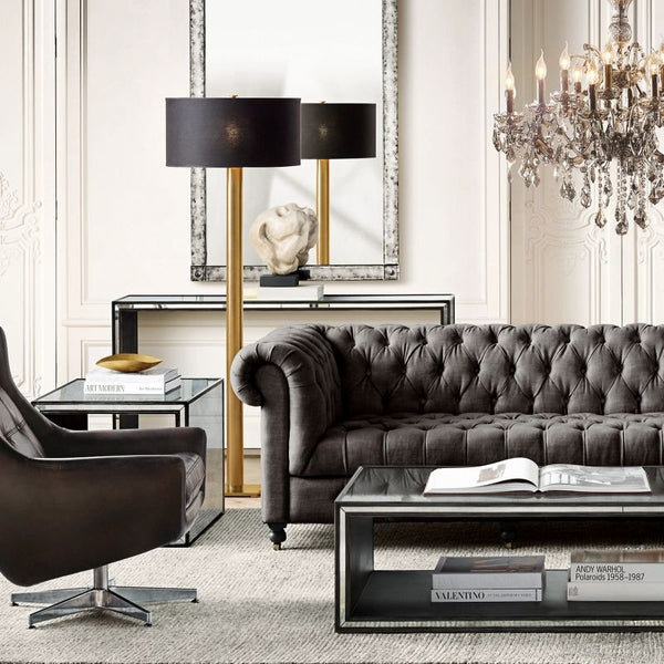 19th C. Rococo Iron & Crystal Round Dining Room Chandelier 28"