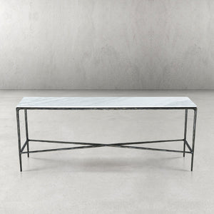 Thaddeus Rectangle Marble Console Table