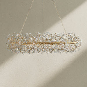 Fiore Oval Crystal Chandelier