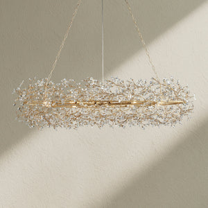 Fiore Oval Crystal Chandelier