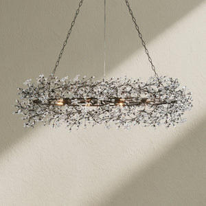 Fiore Oval Crystal Chandelier