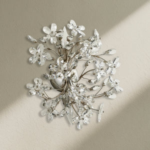Fiore 2-Light Crystal Floral Wall Sconce
