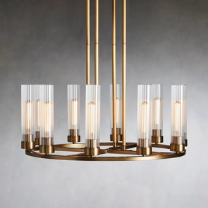 Andreas Round Glass Chandelier