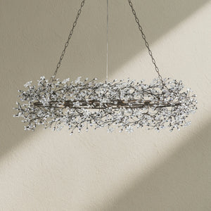 Fiore Oval Crystal Chandelier