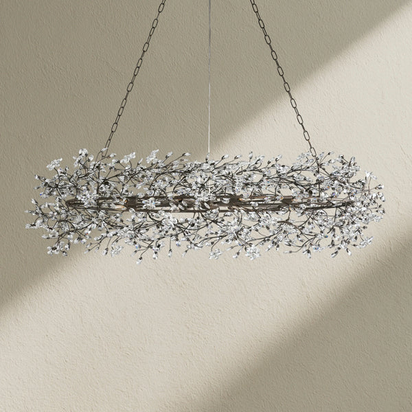 Fiore Oval Crystal Chandelier