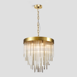 Cascaru Aged 12-Light Chandelier 30"