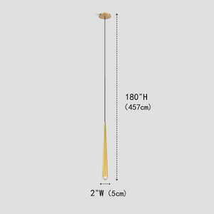 Aquite Round Tubular Pendant