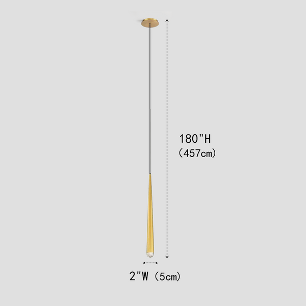 Aquite Round Tubular Pendant