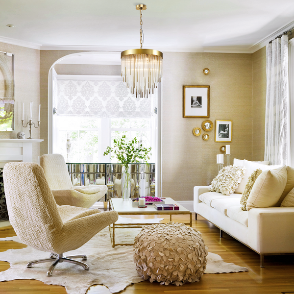 Cascaru Aged 12-Light Chandelier 30"