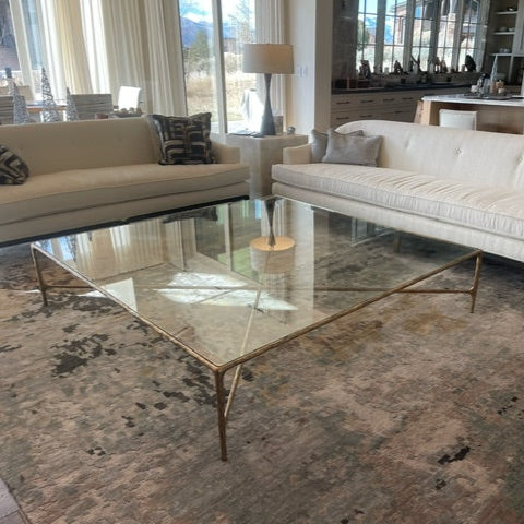 Thaddeus Square Glass Coffee Table