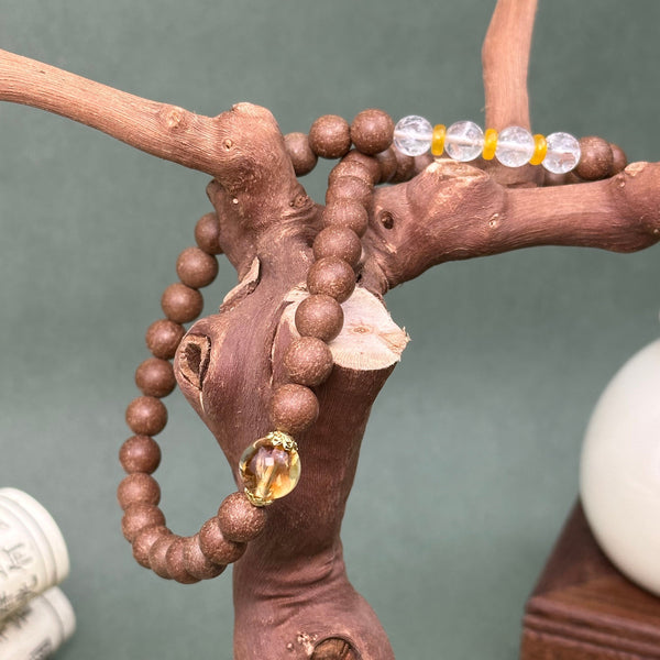 Focus & Emotional Ease - Pear Aroma Double Wrap Energy Bracelet