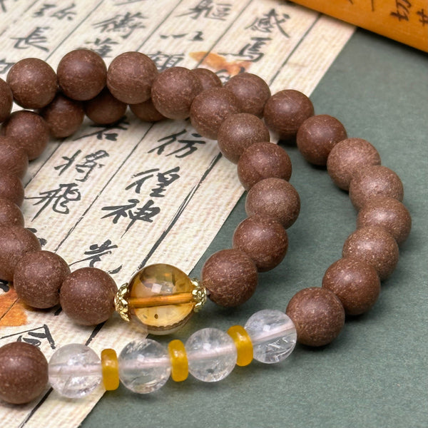 Focus & Emotional Ease - Pear Aroma Double Wrap Energy Bracelet