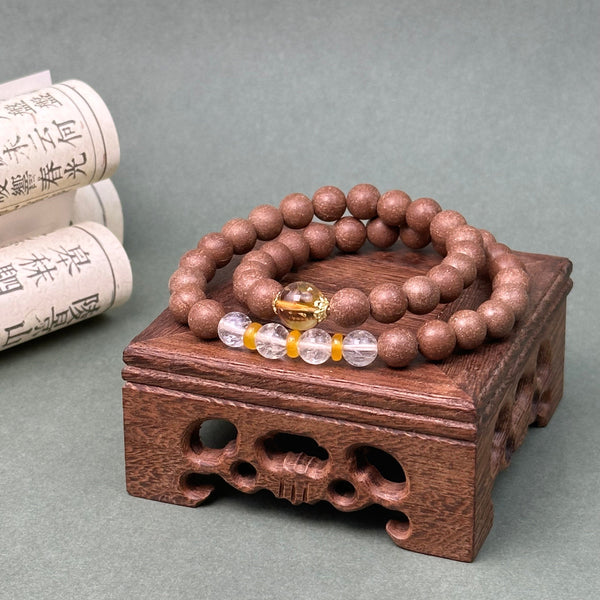 Focus & Emotional Ease - Pear Aroma Double Wrap Energy Bracelet