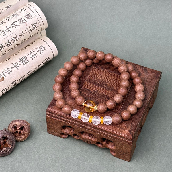 Focus & Emotional Ease - Pear Aroma Double Wrap Energy Bracelet