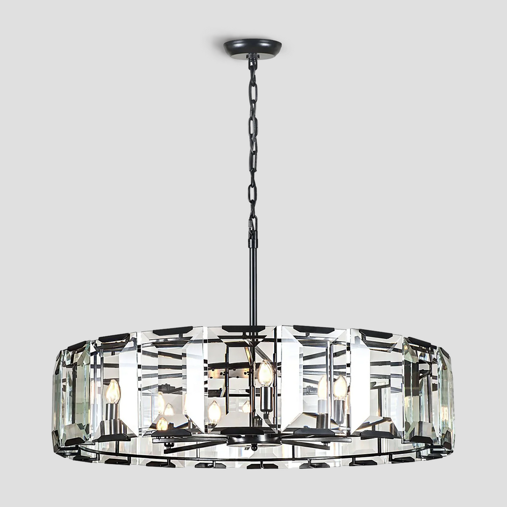 Harly Crystal Round Chandelier 24"