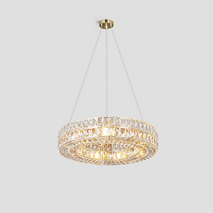 Dina Halo Crystal Ring Chandelier
