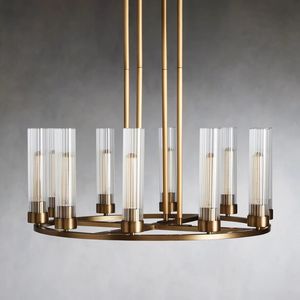 Andreas Round Glass Chandelier