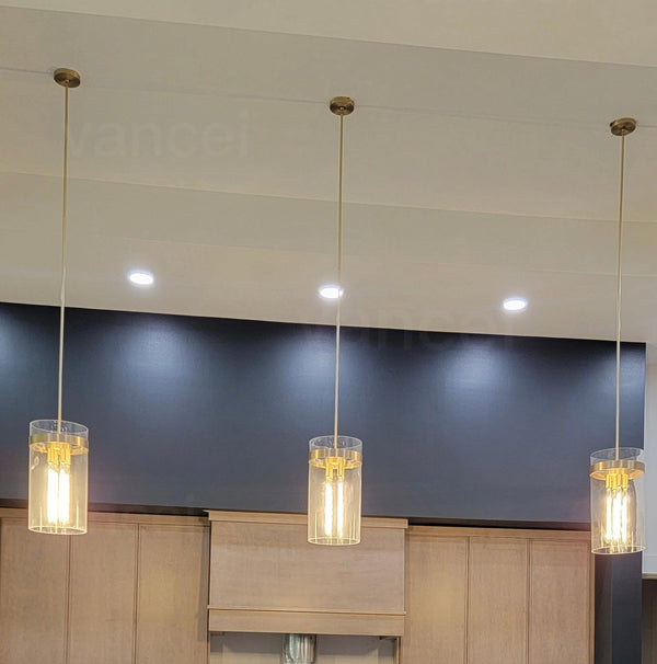 Raveller Art Glass Pendant Chandelier Solid Brass Adjustable Height