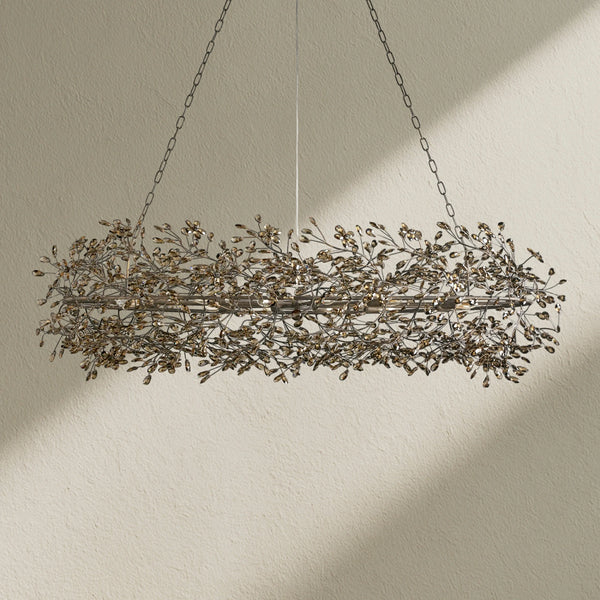 Fiore Oval Crystal Chandelier