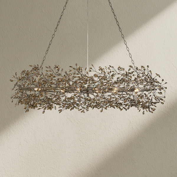 Fiore Oval Crystal Chandelier
