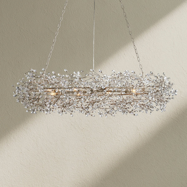 Fiore Oval Crystal Chandelier