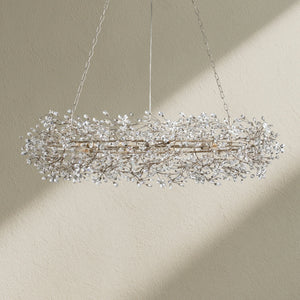 Fiore Oval Crystal Chandelier