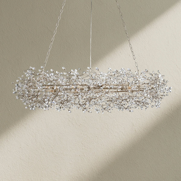 Fiore Oval Crystal Chandelier