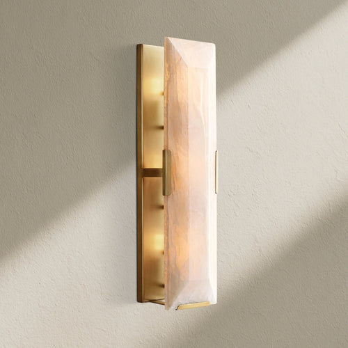 Harlew Alabaster Linear Wall Sconce