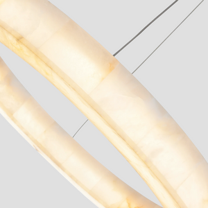 Rivage Alabaster Halo Ring Chandelier