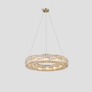 Dina Halo Crystal Ring Chandelier