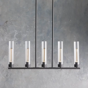 Andreas Glass Linear Chandelier