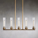Andreas Glass Linear Chandelier