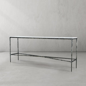 Thaddeus Rectangle Marble Console Table