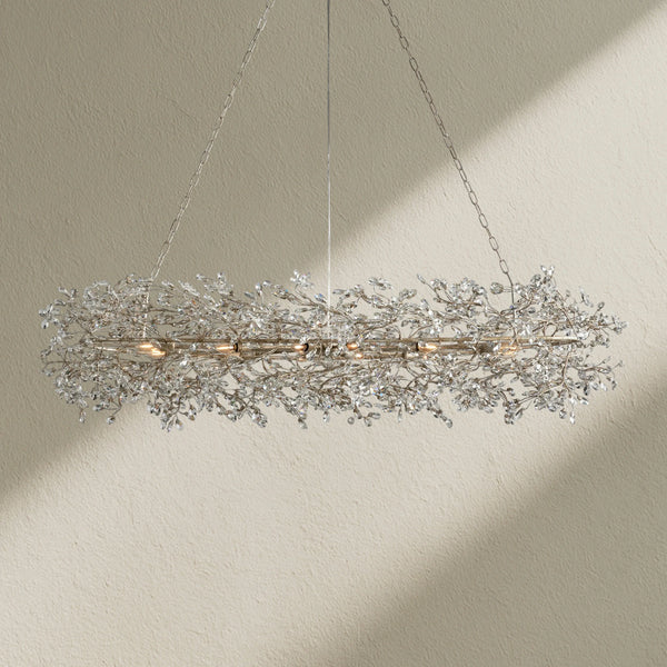 Fiore Oval Crystal Chandelier