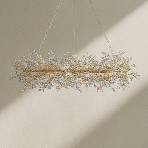 Fiore Oval Crystal Chandelier