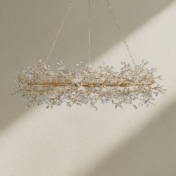 Fiore Oval Crystal Chandelier