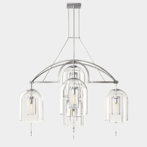 FULCRAL ROUND CHANDELIER 61" 5-LIGHTS