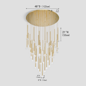 Leslie Crystal Chandelier /Pendant Light For Living Room Dinning Room