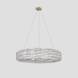 Dina Halo Crystal Ring Chandelier