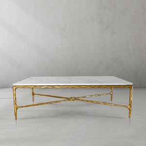 Thaddeus Rectangle Marble Coffee Table
