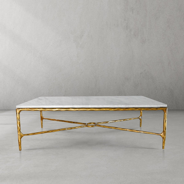Thaddeus Rectangle Marble Coffee Table