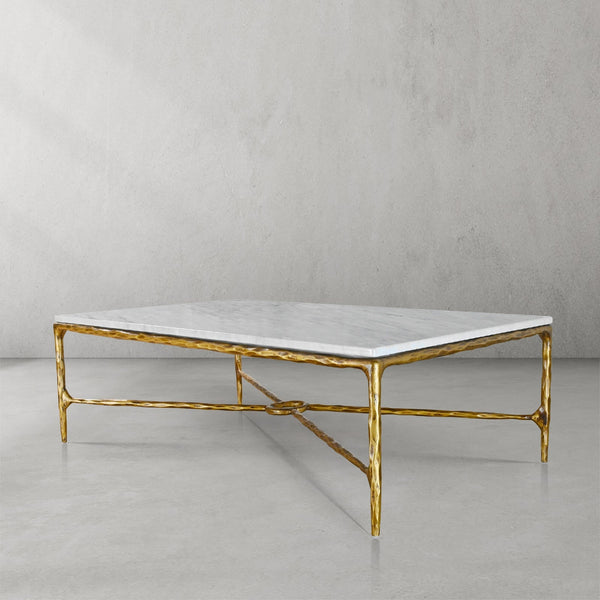 Thaddeus Rectangle Marble Coffee Table